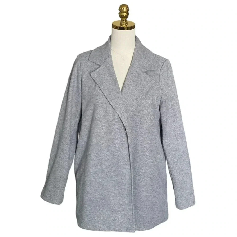 JOIE | Women’s Open Front Double Face Jacket in Gray Size M